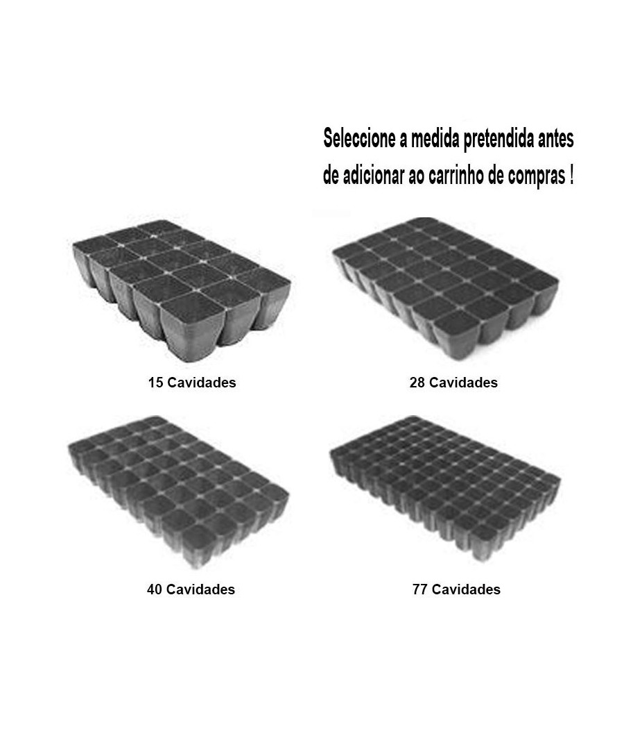 Tabuleiros de Sementeira Reutilizáveis Baixos