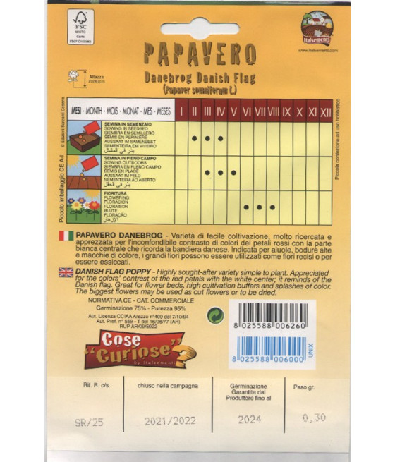 Papoila Bandeira da Dinamarca