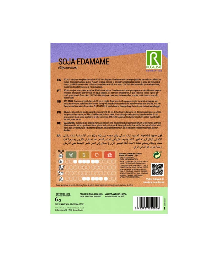 Sementes de Soja Verde Edamame