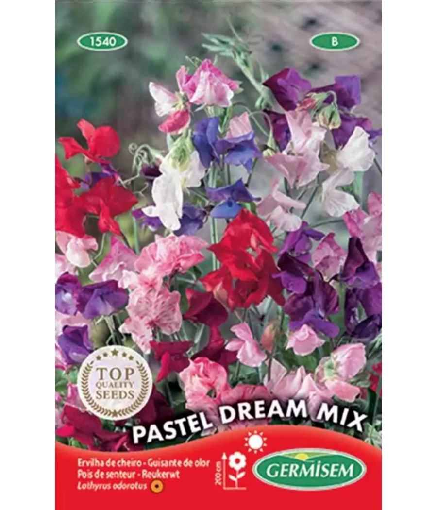 Sementes de Ervilha de Cheiro Pastel Dream Mix