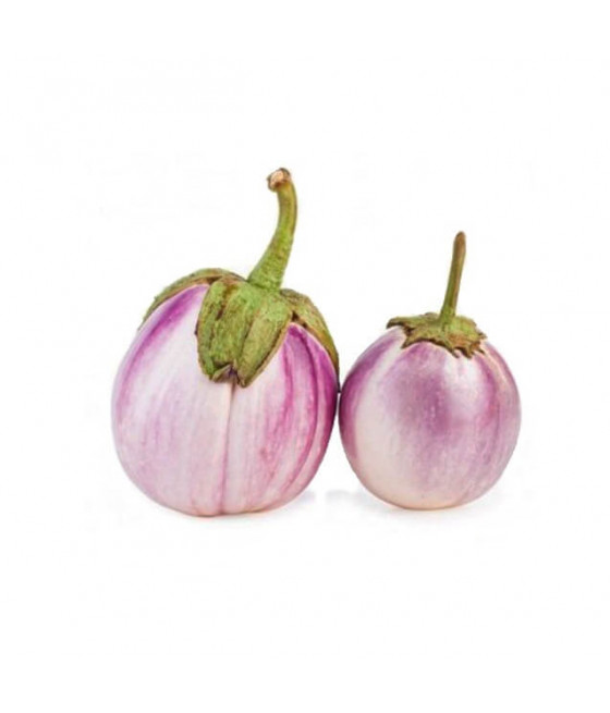Beringela Branca Fumada Rosa
