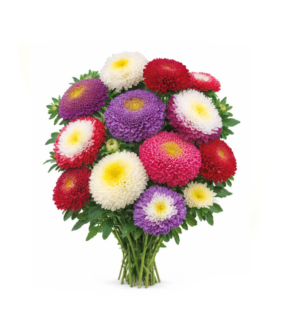 Sementes de Margarida Pompom Mistura